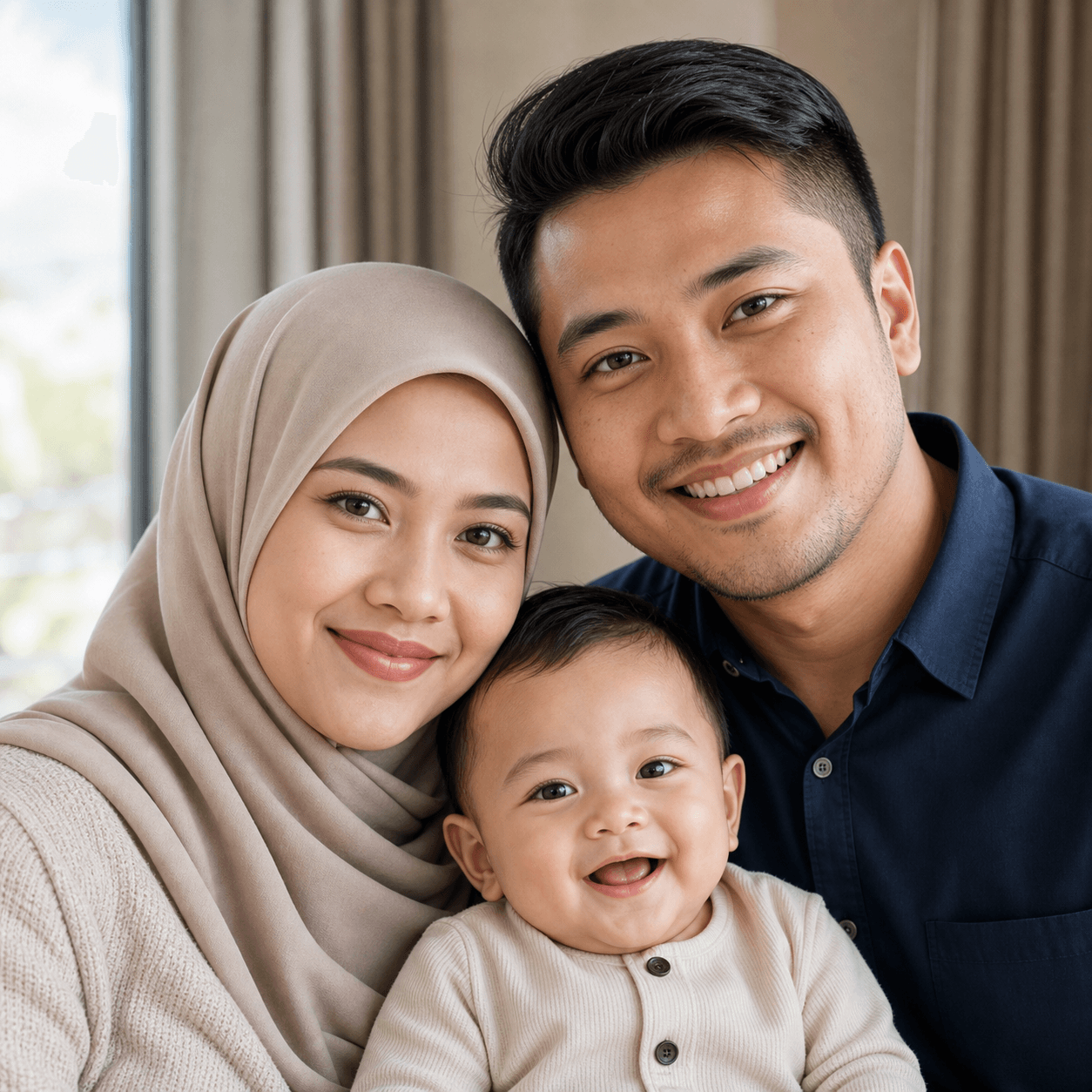 Fictional portrait of Siti and Hafiz